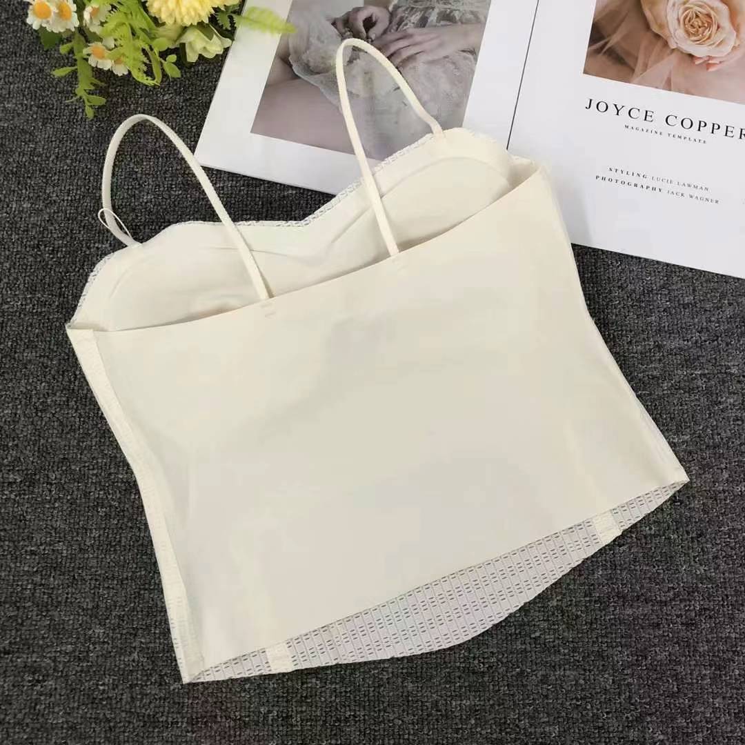 Nuevo pegatino belleza de la espalda de la niña chaleco sin marcas sin anillo de acero bra de yoga ropa interior deportiva mujer al por mayor