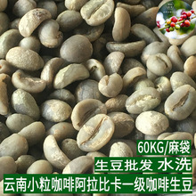 新产季云南小粒咖啡生豆阿拉比卡一级水洗处理法生咖啡豆原料现货