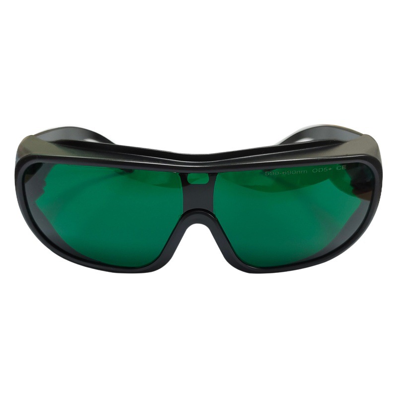 Láser gafas de protección anti-uv amarillo rojo uv belleza fotón rejuvenecimiento de la piel 590-690nm gafas láser