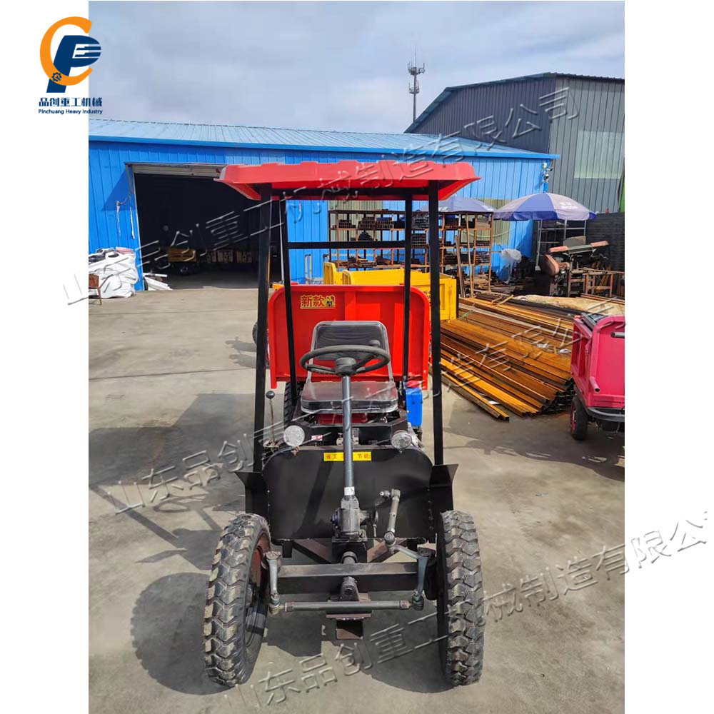 小型电动四轮车 地铁道路施工运输车 座驾式建筑工地矿用拉运车