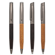金属木质签字笔黑色水笔中性笔金属重手感碳素高档圆珠中性笔