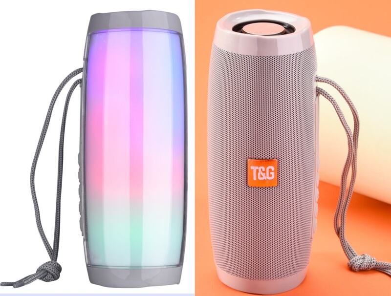 クロスボーダー 7 色のカラフルなライト TG157 ワイヤレス Bluetooth スピーカー屋外ホームカードオーディオデュアル振動ダイヤフラムサブウーファー|undefined