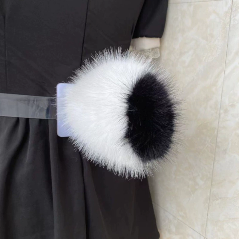 Hand-painted electric rabbit tail movable lamb tail 2D comic exhibition stage performance props tail