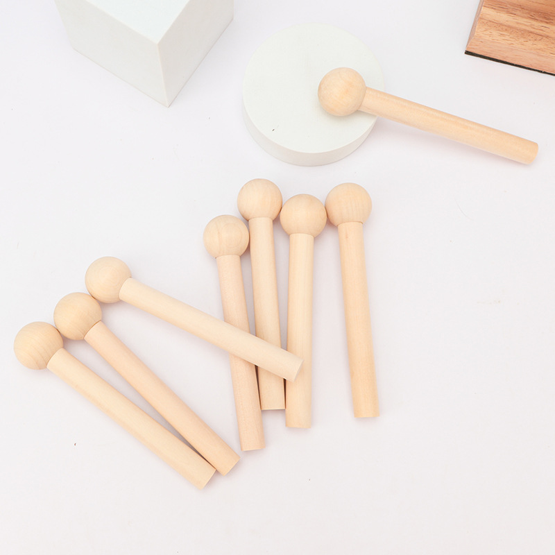 厂家直销 洞洞板配件 实木火柴棒火柴棍圆木棍木质火柴棍实木圆球