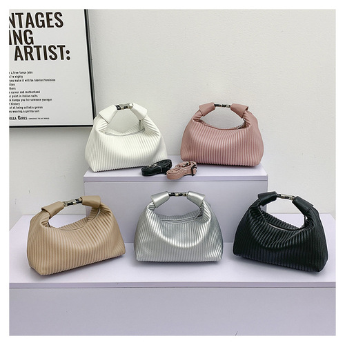 Cross-border Women's Handbags  New Fashion Trendy High-Quality Embossed Simple Chic Single Shoulder Crossbody Bag