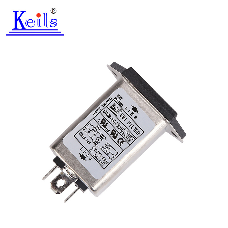 电源滤波器KEILS插座保险厂家CW2B(002)滤波器插座式滤波器