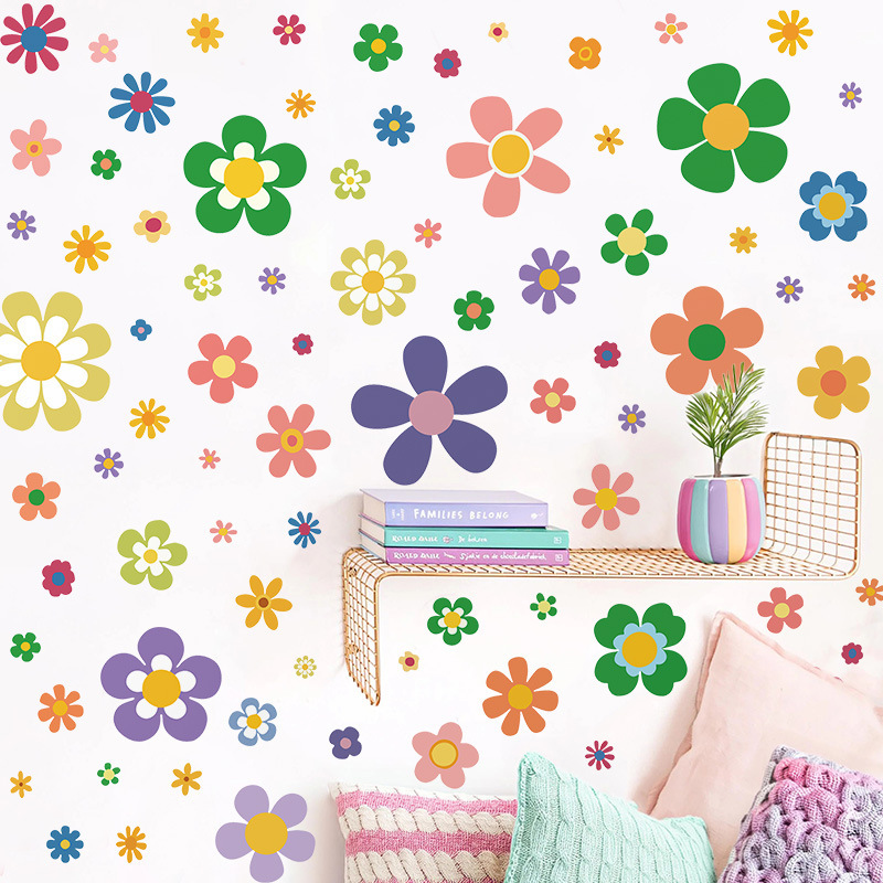Cross-border Wall Stickers Daisy Wall Decoration Wall Stickers Self-adhesive Refrigerator Flower Children's Room Stickers Wallpaper Window Stickers Cross-border Wall Stickers Daisy Wall Decoration Wall Stickers Self-adhesive Refrigerator Flower Children's Room Stickers Wallpaper Window Stickers