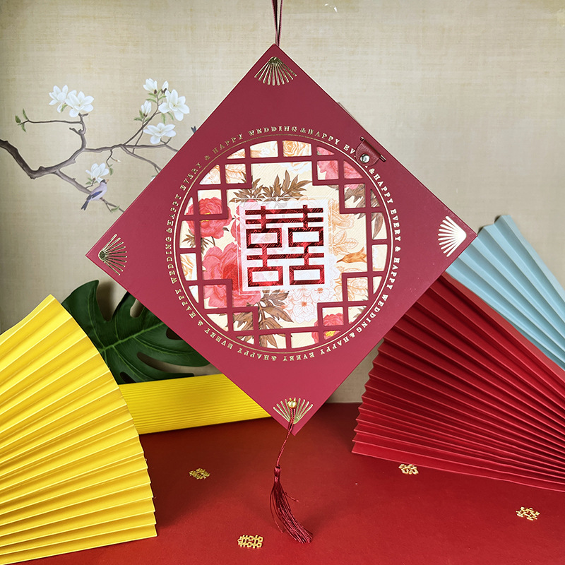 喜庆结婚礼盒高档中国结立体喜糖盒结婚喜酒伴郎伴娘伴手礼盒批发