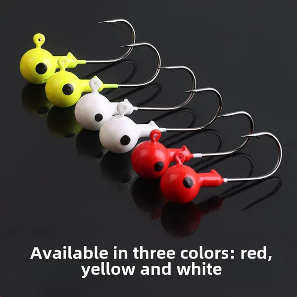 Color lead head hook crank hook straight angle hook Soft Bait Luya hook fishing gear accessories blood groove hook Texas fishing group spray paint