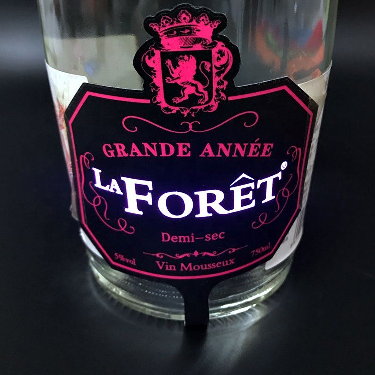 LED Luminous Wine Label, Flashing and Illuminating Label, Ultra-thin