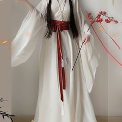 新しいネイマール南北朝魏晋漢服女性の大きな袖クロスネック特殊な形の大きな袖スカート超妖精デイリースタイル