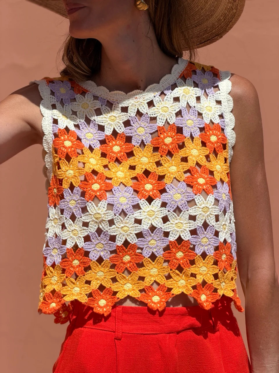 Bohemia Jacquard chaleco de mujer Europa y América ropa de mujer retro verano nuevo chaleco sin mangas camisa corta transpirable