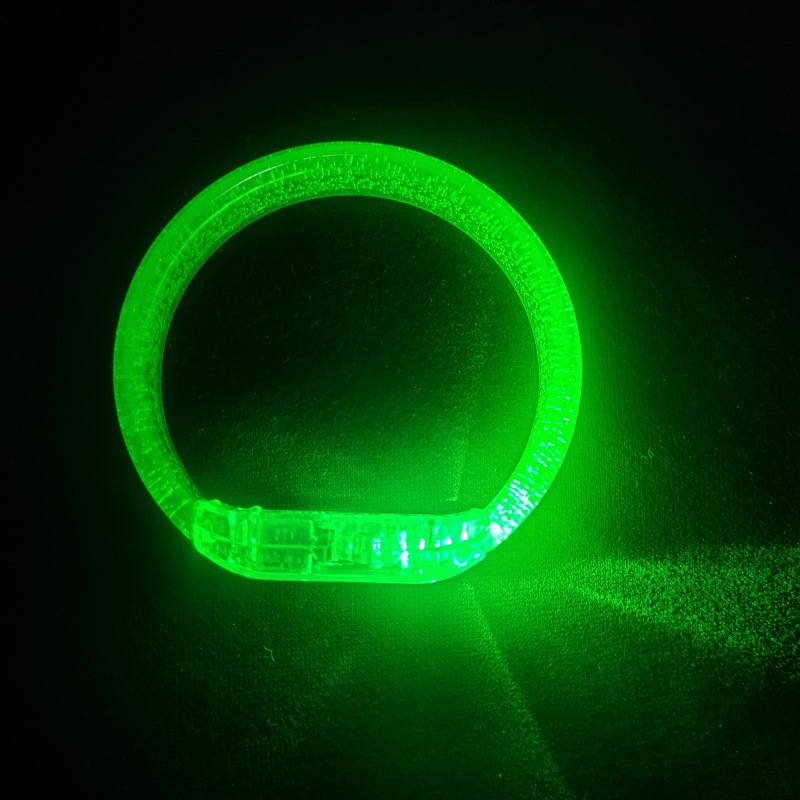 Brazalete luminoso electrónico al por mayor atmósfera de concierto pulsera fluorescente ayuda luz nocturna LED mezcla personalizada
