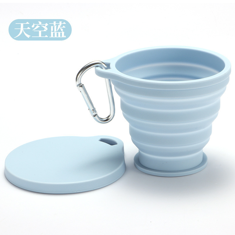 硅胶可折叠杯食品级耐热户外露营刷牙杯压缩漱口杯子户外便携|undefined