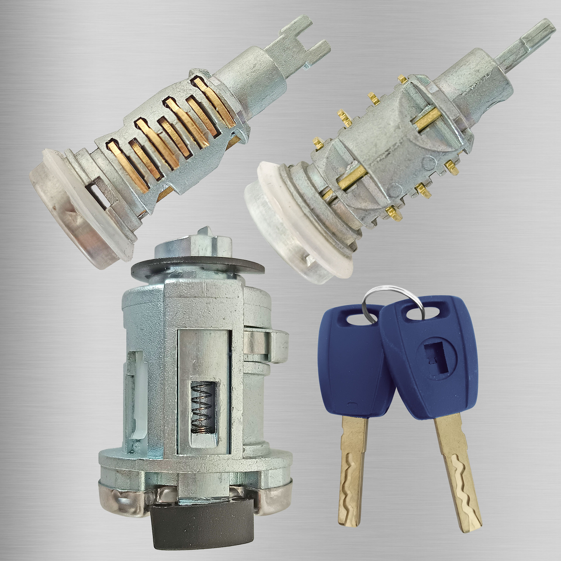 Fiat bloqueo de automóviles Fiat bloqueo de encendido corto cilindro de puerta larga 2 llaves azules