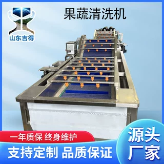 水果蔬菜清洗设备  气泡清洗机流水线  净菜加工中药材气泡清洗机