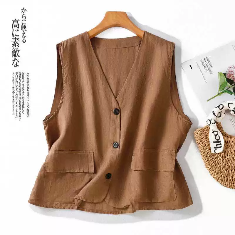 Summer vest sleevless, loose fit, bright catchy style
