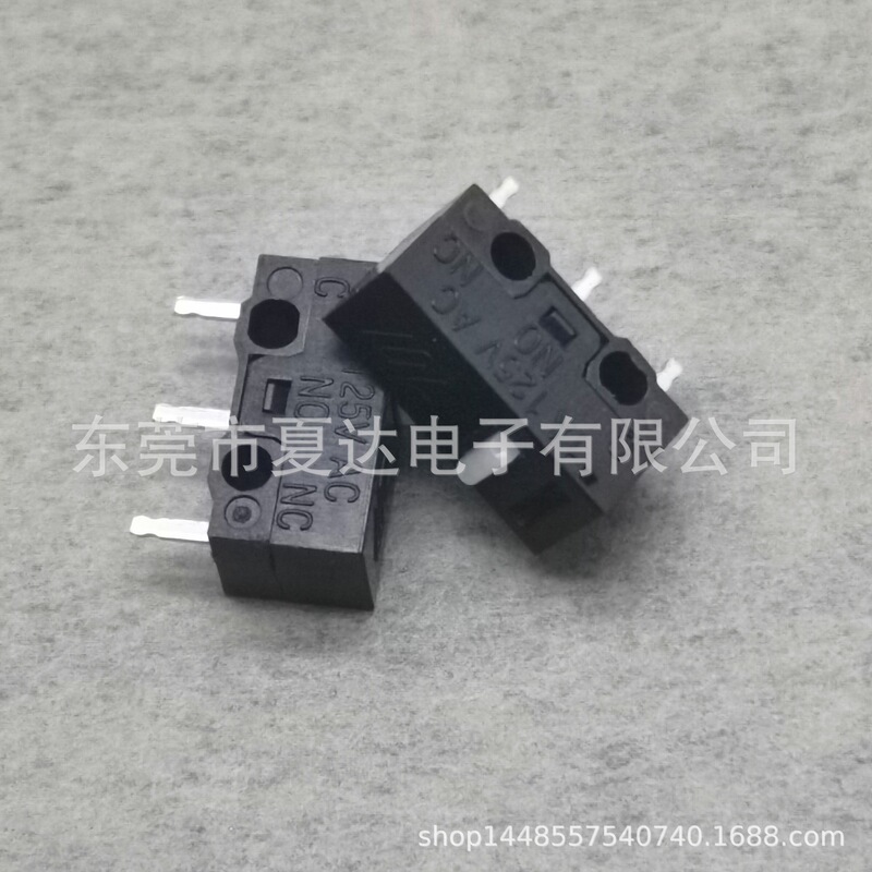 Manufacturer Supplies Mx-1381 Micro Switch, High Temperature Resistant Mouse Switch, Black 3-Pin Travel Switch, Reset Switch