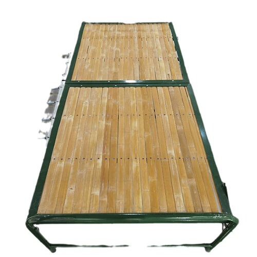 Emergency Bamboo Board Portable Simple Camping Folding Bed Rescue Folding Bed Reinforced Nap Bamboo Board Bed