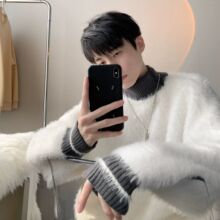 �R��ëë����2023�ﶬ��ϵ㼑Џ͹ňA�Iˮ��ëoversize��Hᘿ���