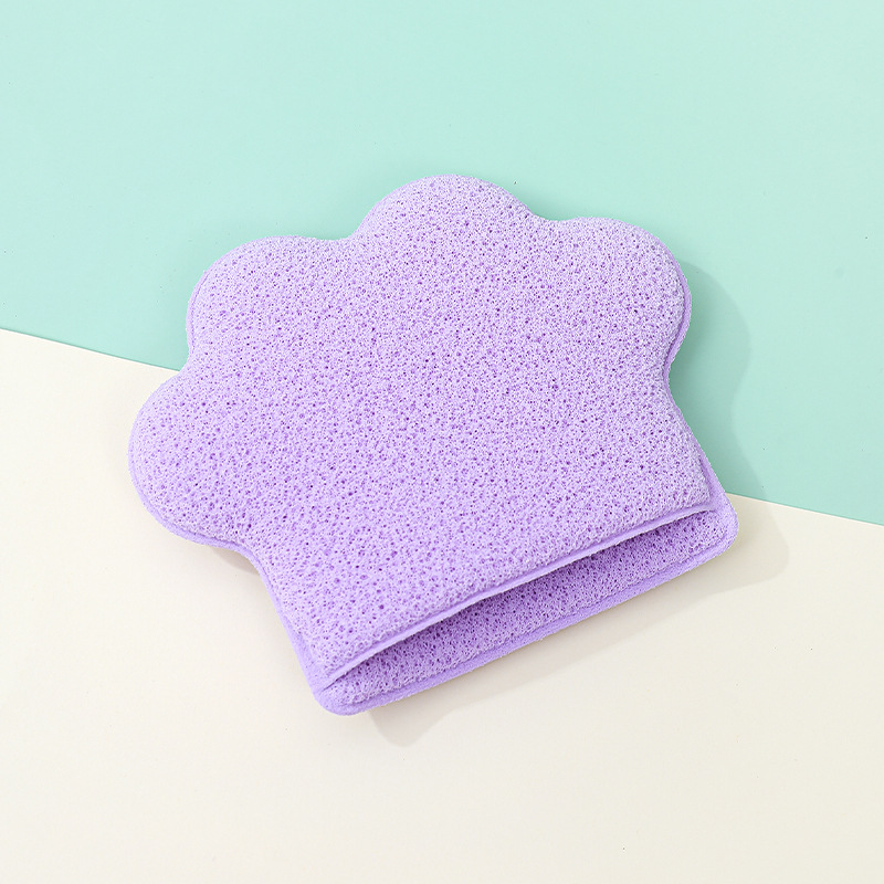 Fábrica personalizada de garra de gato lavabos faciales, eliminación de maquillaje, película de barro, limpieza facial, esponja de limpieza facial portátil