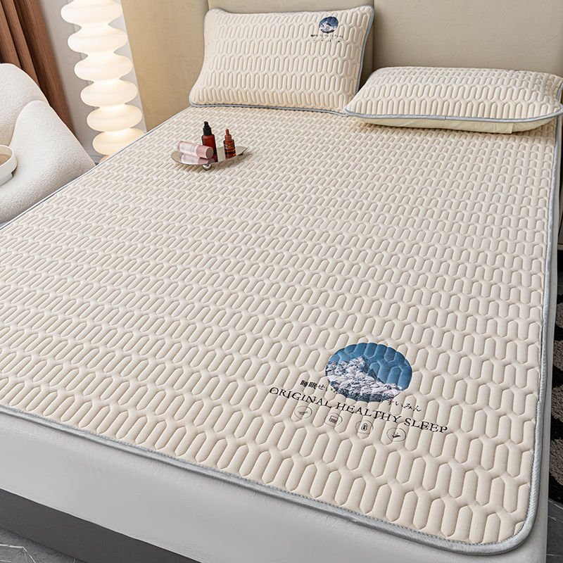 Sombrilla de cama fresca, alfombra de enfriamiento de verano para el hogar, sábana de seda de hielo de verano, sábana de cama, alfombra de aire acondicionado lavable para dormitorio