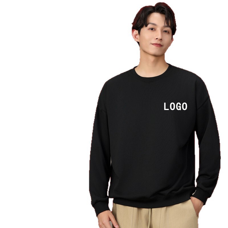 卫衣定制工作服印logo圆领套头餐饮服务员秋冬团体年会班服广告|undefined