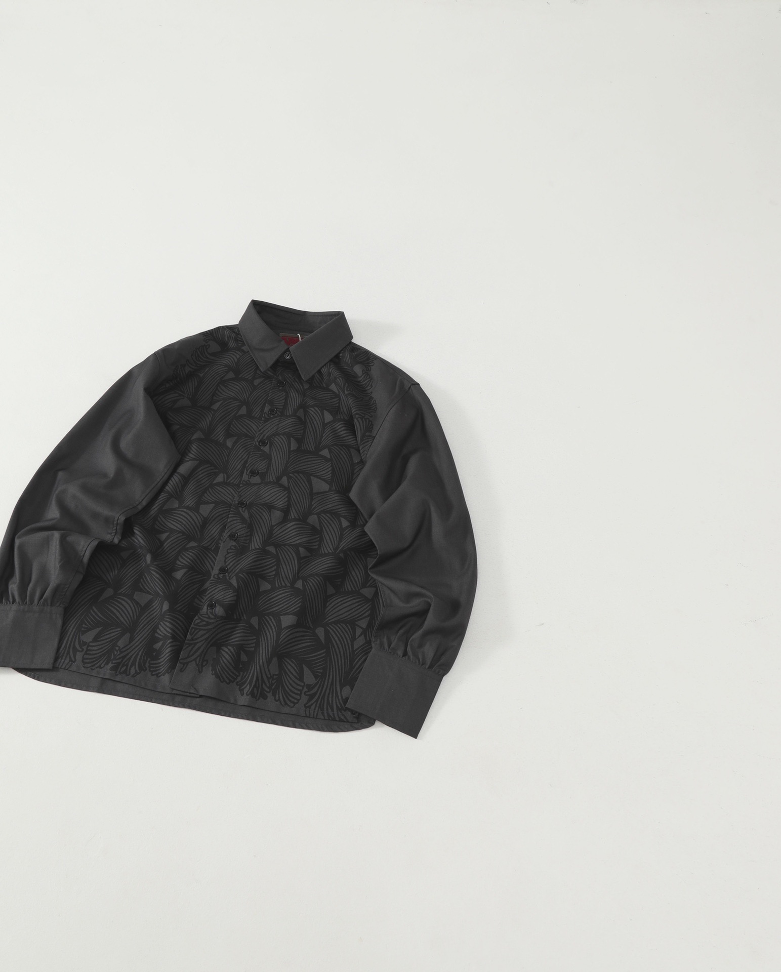 Knotted Casual Shirt With All-over Print For Men Versatile Style_voghion.com