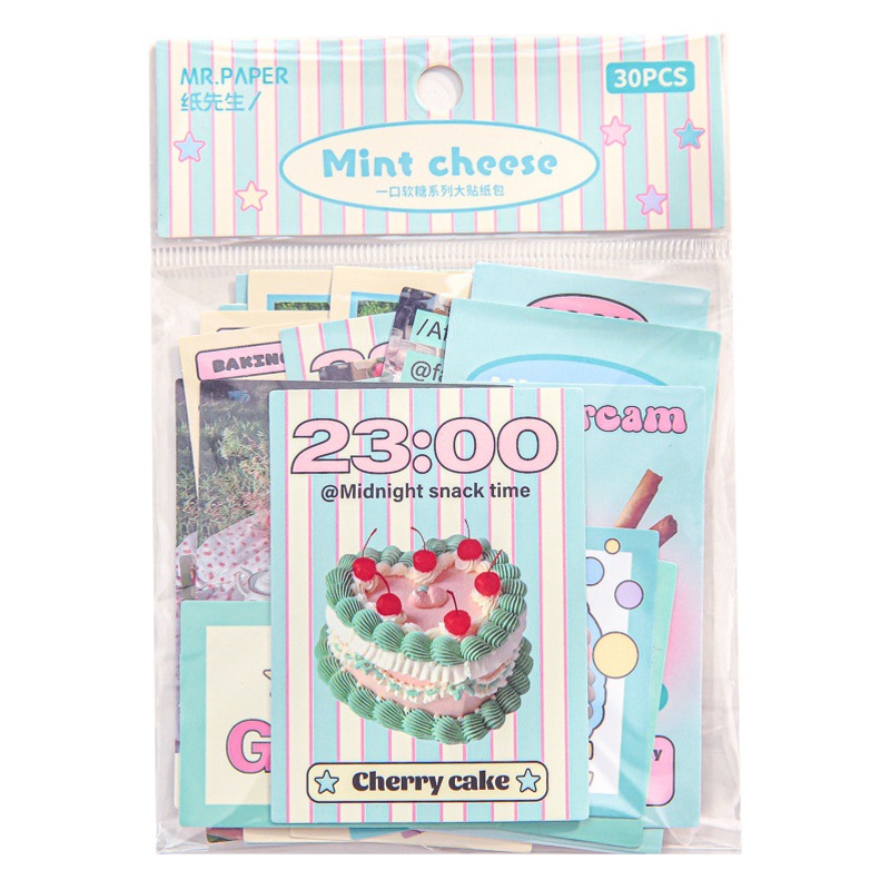 El Sr. Paper pegatinas grandes Pack una serie de dulces suaves Coreano lindo Goo tarjeta pegatinas Diario material pegatinas decorativas 4