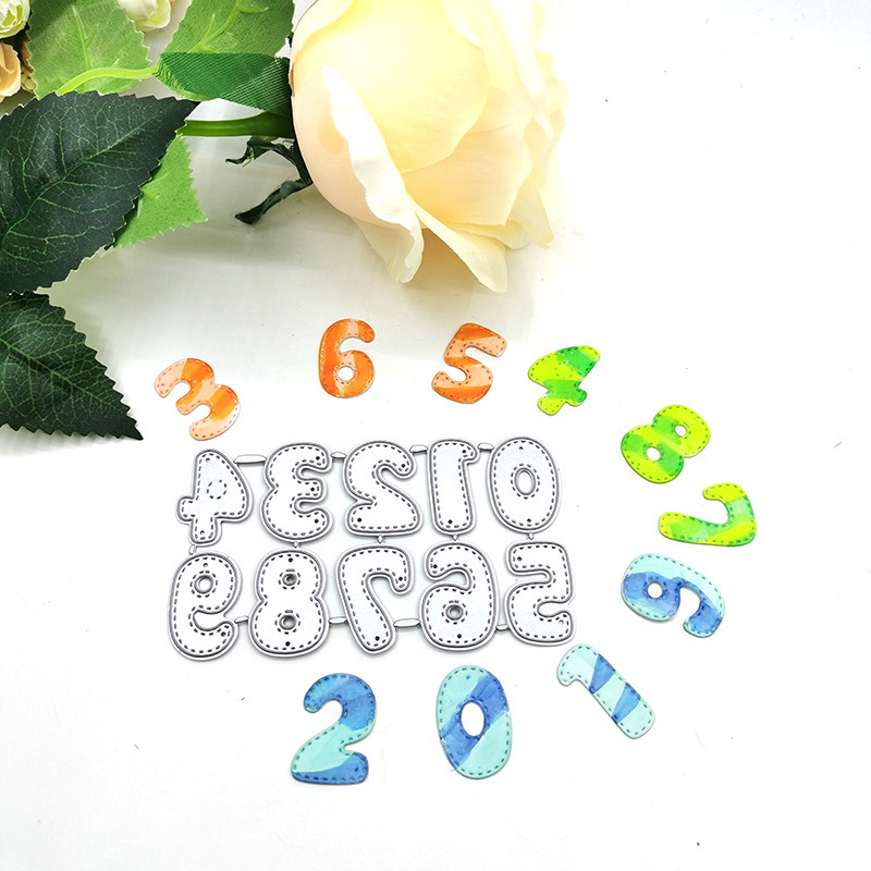 scrapbooking DIY cutting knife die carbon steel knife die embossing knife die template 0 to 9 mini numbers scrapbooking DIY cutting knife die carbon steel knife die embossing knife die template 0 to 9 mini numbers