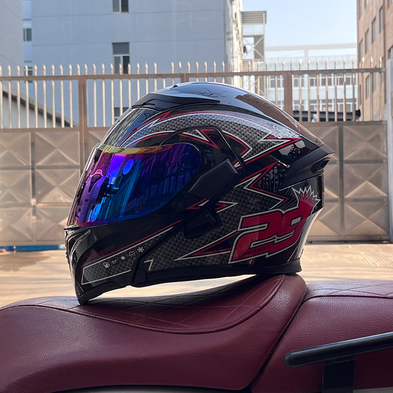 JIEKAI 3C certificado casco de motocicleta para hombres y mujeres casco completo de motocicleta casco de exposición Bluetooth casco de coche eléctrico
