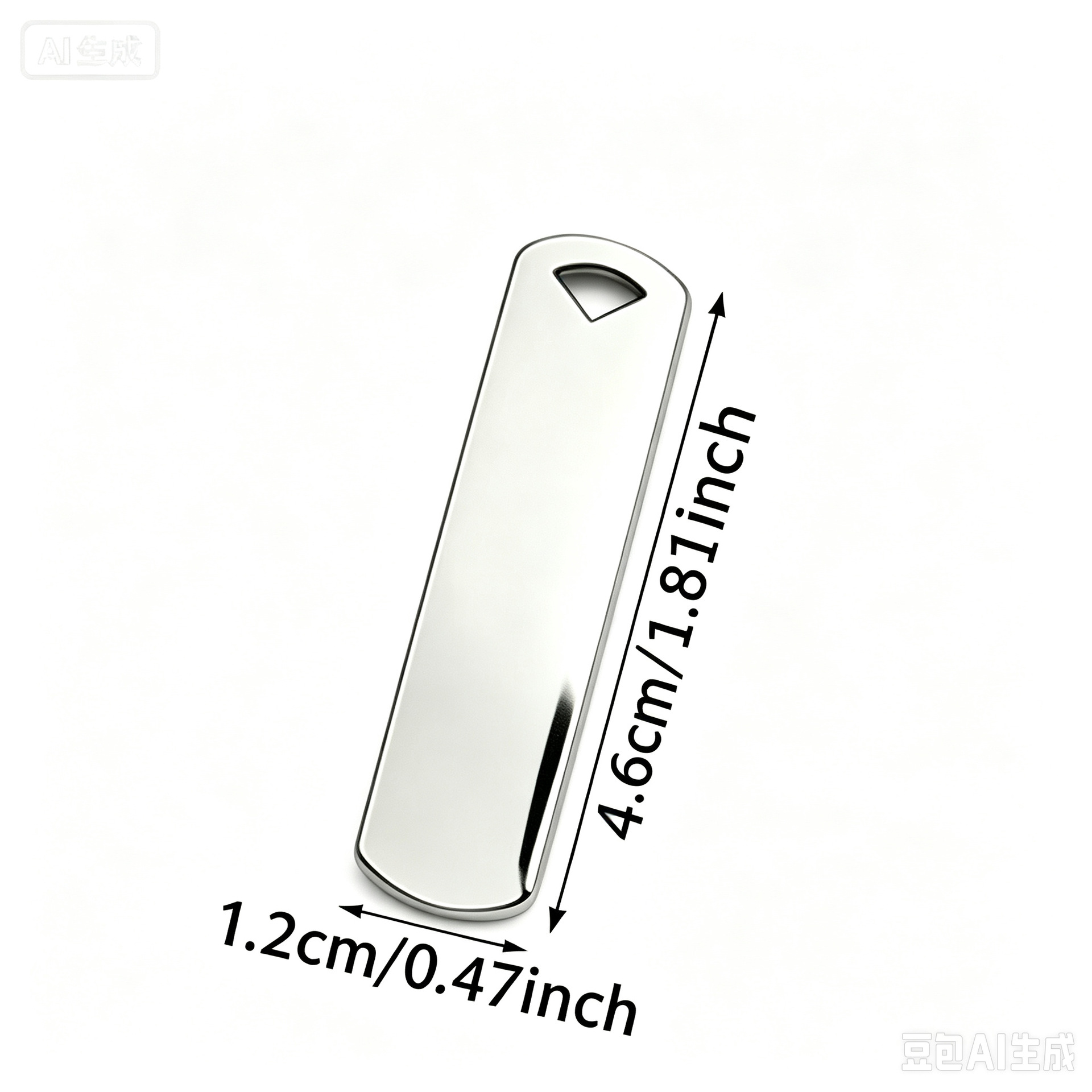 Placa Militar en Blanco de Acero Inoxidable para Collares y Llaveros image 12