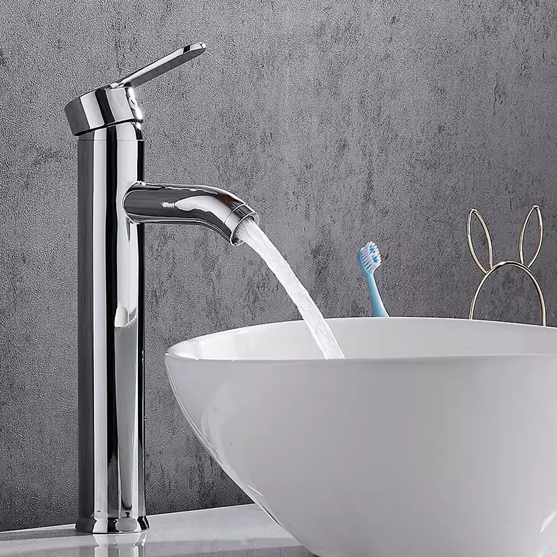 304 acero inoxidable lavabo grifo de agua caliente y fría lavabo grifo de un solo orificio lavabo lavabo grifo de lavabo