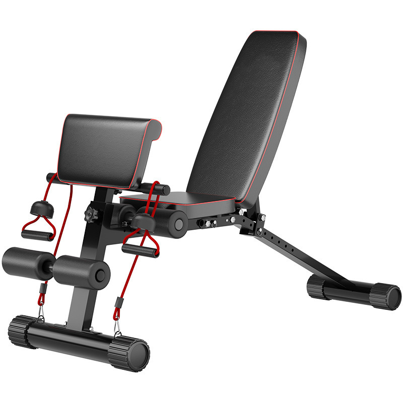 Factory direct supply household multi-functional six-in-one adjustable foldable dumbbell stool sports fitness beauty equipment