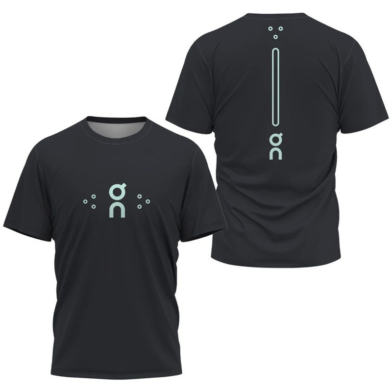 国境を越えた貿易アウトドアフィットネススポーツウェア男性と女性の半袖Tシャツカジュアルトップス夏速乾性素材トレーニングウェア|undefined