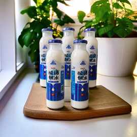 新疆特产酸奶刨冰味饮料夏日解暑必备真酸奶350ml*5瓶装