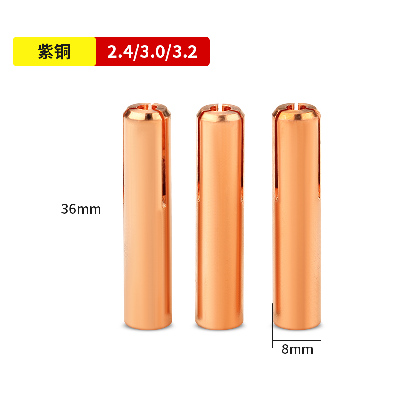 Soldadura por arco de argón abrazadera de aguja de tungsteno pistola de soldadura QQ300A abrazadera de polo de tungsteno 2.0 aguja negra 2.4 abrazadera de tungsteno de latón accesorios de la máquina de soldadura