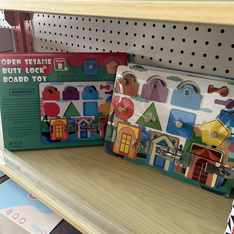 Procesamiento de fábrica, ayudas didácticas Montessori ocupadas personalizadas, juguetes educativos de educación temprana Montessori, tablero multifuncional para bebés ocupados