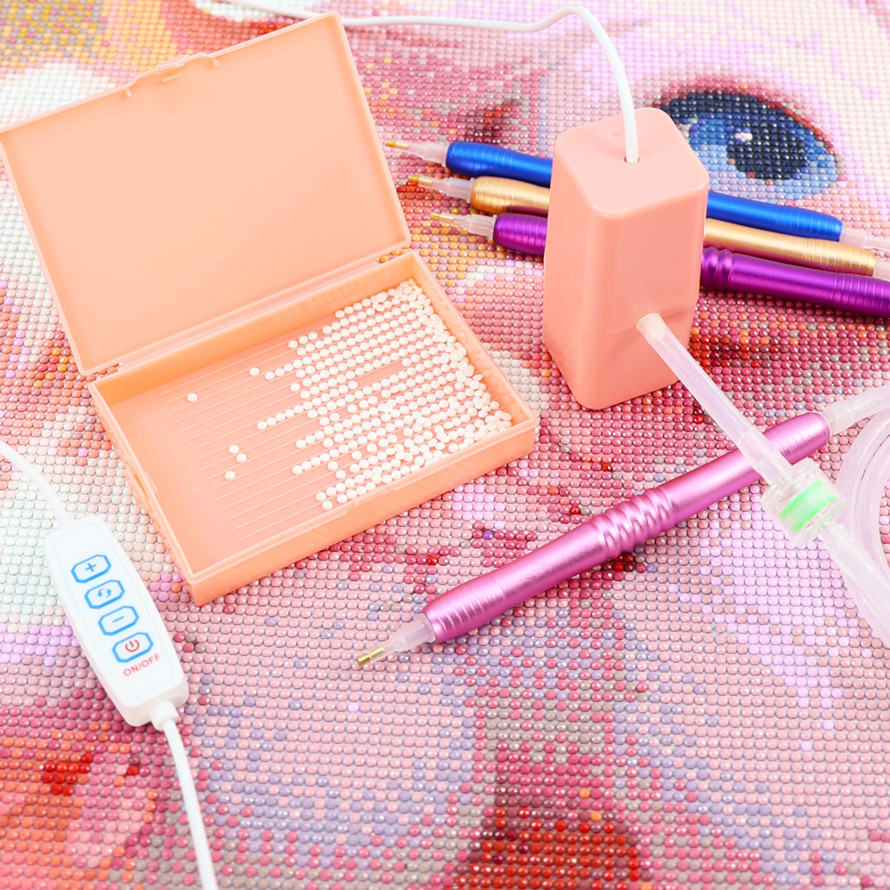 Pintura de diamantes nuevo bolígrafo de perforación de puntos eléctrico Amazon nuevo bolígrafo de succión al vacío broca de punto de succión herramienta de bricolaje