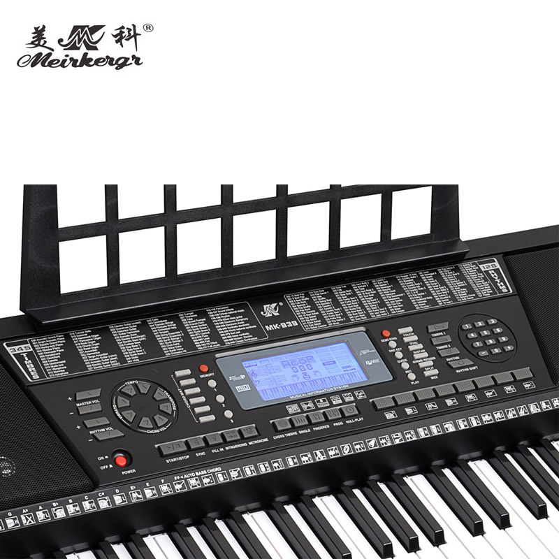 外贸出口美科61键演奏型电子琴 MK939成人键盘乐器英文版现货销售详情图6