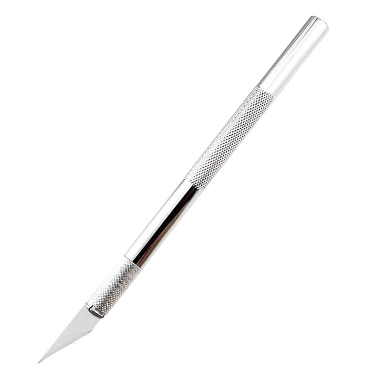 Cuchillo de talla de aleación de aluminio, venta al por mayor, cuchillo de talla de papel, herramienta de tallado DIY, bolígrafo de mano, cuchillo, sello de goma, tallado de madera, cuchillo de pluma hecho a mano