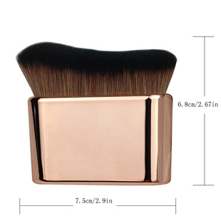 Soft Hair Makeup Brush Multipurpose Body Flat Brush Neck Brush Caterpillar Foundation Powder Brush Wholesale