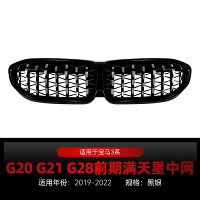 Suitable for 2019-2022 Bmw Bmw Zhongwang - babys-breath-black-silver-without-lights-2019-2022