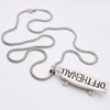 Creative exaggerated personality tide men and women stainless steel tag necklace necklace new Stainless Steel Nextlace