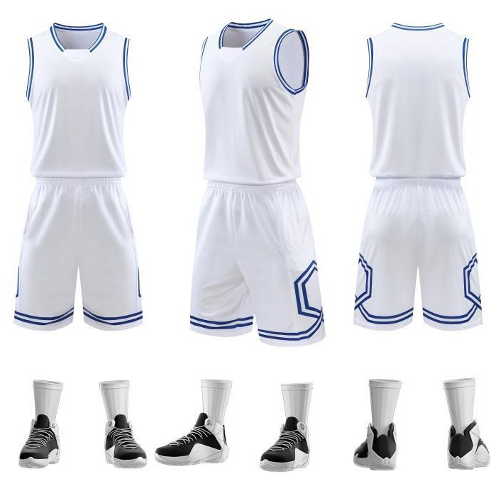 Nuevo conjunto de ropa de baloncesto de verano hombre sin mangas chaleco deportivo impresa ropa de entrenamiento de juego 207