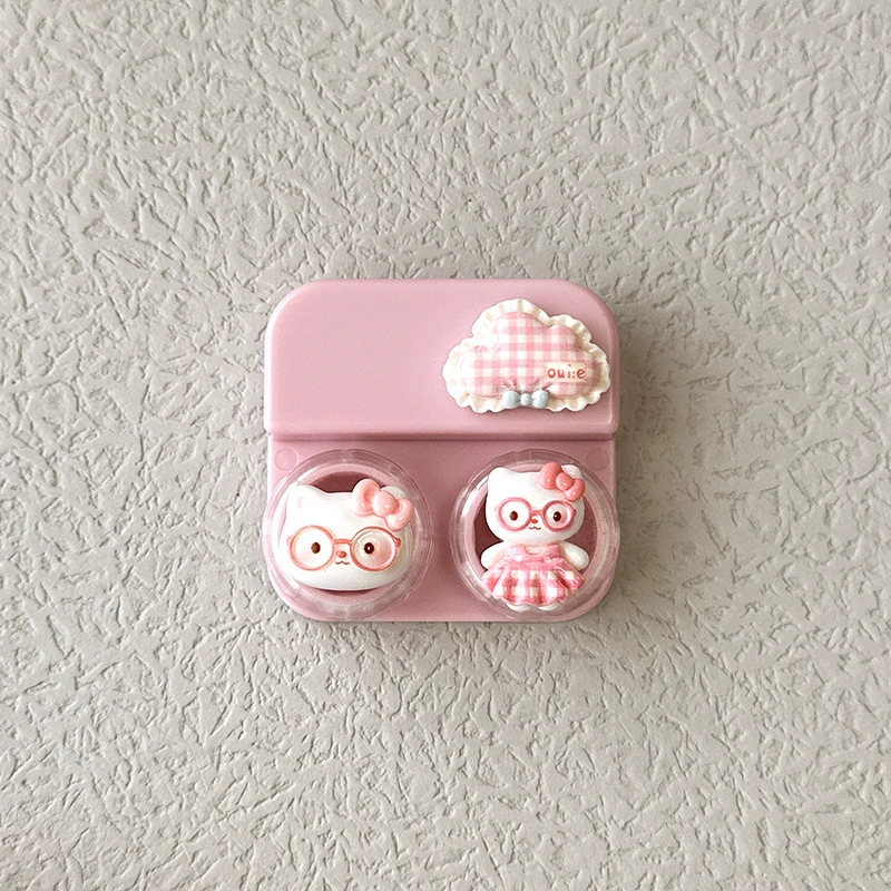 Small cute box, cartoon invisible glasses