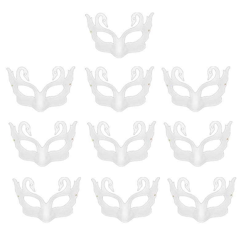 Pulpa Fox máscara transfronteriza DIY máscara de pintura infantil dibujos animados máscara de embrión blanco máscara media cara