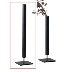 鉄芸現代寂風百合黒色置物客間玄関金属鉄芸花器デスクトップ生け花棚置物