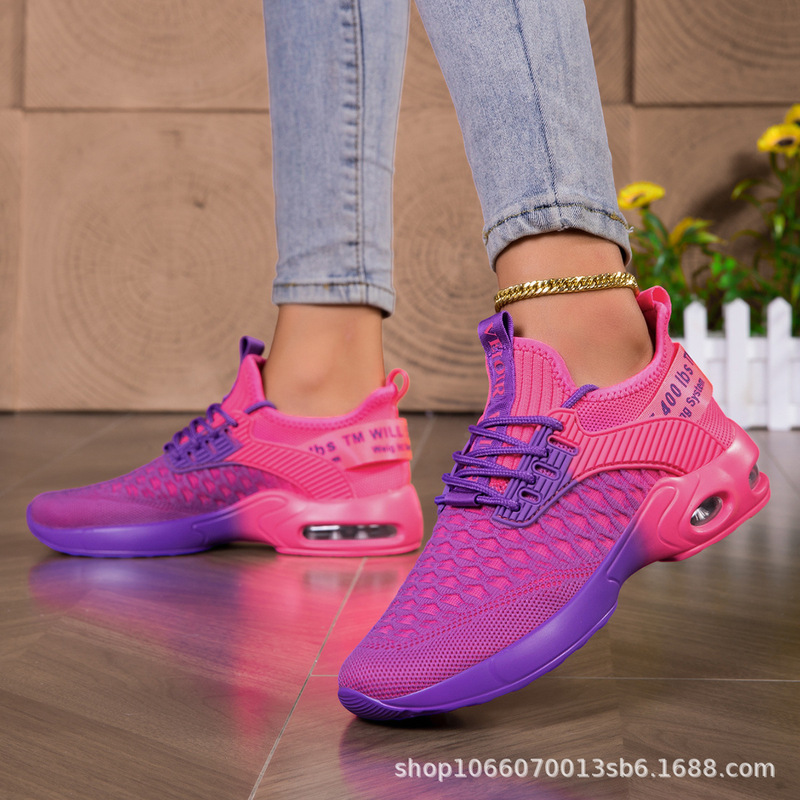 Women's Casual Sports Shoes Cross-Border Casual Trendy Shoes Outdoor Fashion Versatile Ready-Made Student Running Sports Shoes