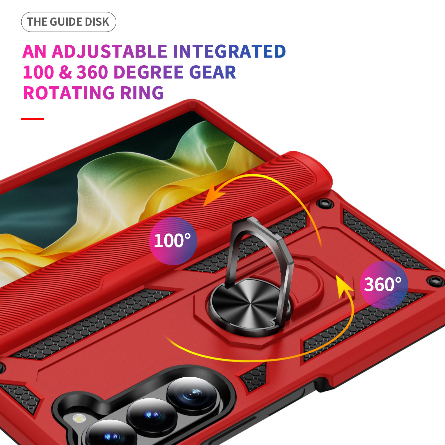 Samsung Galaxy Fold Protective Shockproof Case With Magnetic Stand_voghion.com